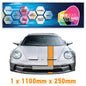 GU1.1B/1x250 Gulf Racing Bonnet Stripe 1100mm x 250mm For Porsche