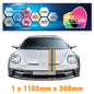 GU1.1A/1x300 Gulf Racing Bonnet Stripe 1100mm x 300mm For Porsche