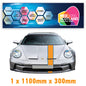 GU1.1B/1x300 Gulf Racing Bonnet Stripe 1100mm x 300mm For Porsche