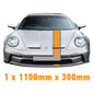 GU1.1B/1x300 Gulf Racing Bonnet Stripe 1100mm x 300mm For Porsche