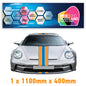 GU1.1A/1x400 Gulf Racing Bonnet Stripe 1100mm x 400mm For Porsche