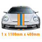 GU1.1A/1x400 Gulf Racing Bonnet Stripe 1100mm x 400mm For Porsche
