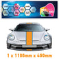 GU1.1B/1x400 Gulf Racing Bonnet Stripe 1100mm x 400mm For Porsche