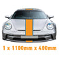 GU1.1B/1x400 Gulf Racing Bonnet Stripe 1100mm x 400mm For Porsche