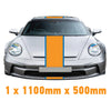 GU1.1B/1x500 Gulf Racing Bonnet Stripe 1100mm x 500mm For Porsche