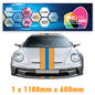 GU1.1A/1x600 Gulf Racing Bonnet Stripe 1100mm x 600mm For Porsche