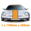 GU1.1B/1x600 Gulf Racing Bonnet Stripe 1100mm x 600mm For Porsche