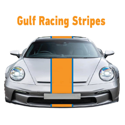 GU1.1B Gulf Racing Bonnet Stripe 1100mm wide For Porsche