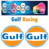 Gulf Racing stickers x2 laminated for Porsche