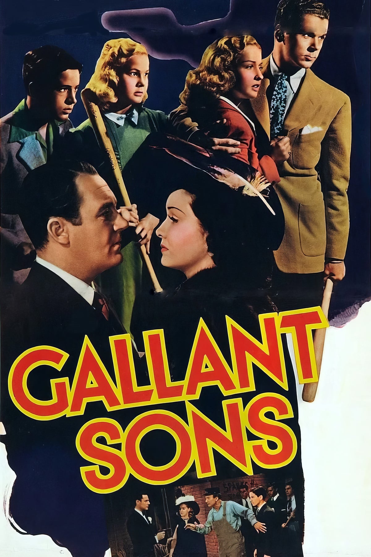 1940 Gallant Sons (1940) Film/Movie Premium Waterproof & Tear Resistant Posters