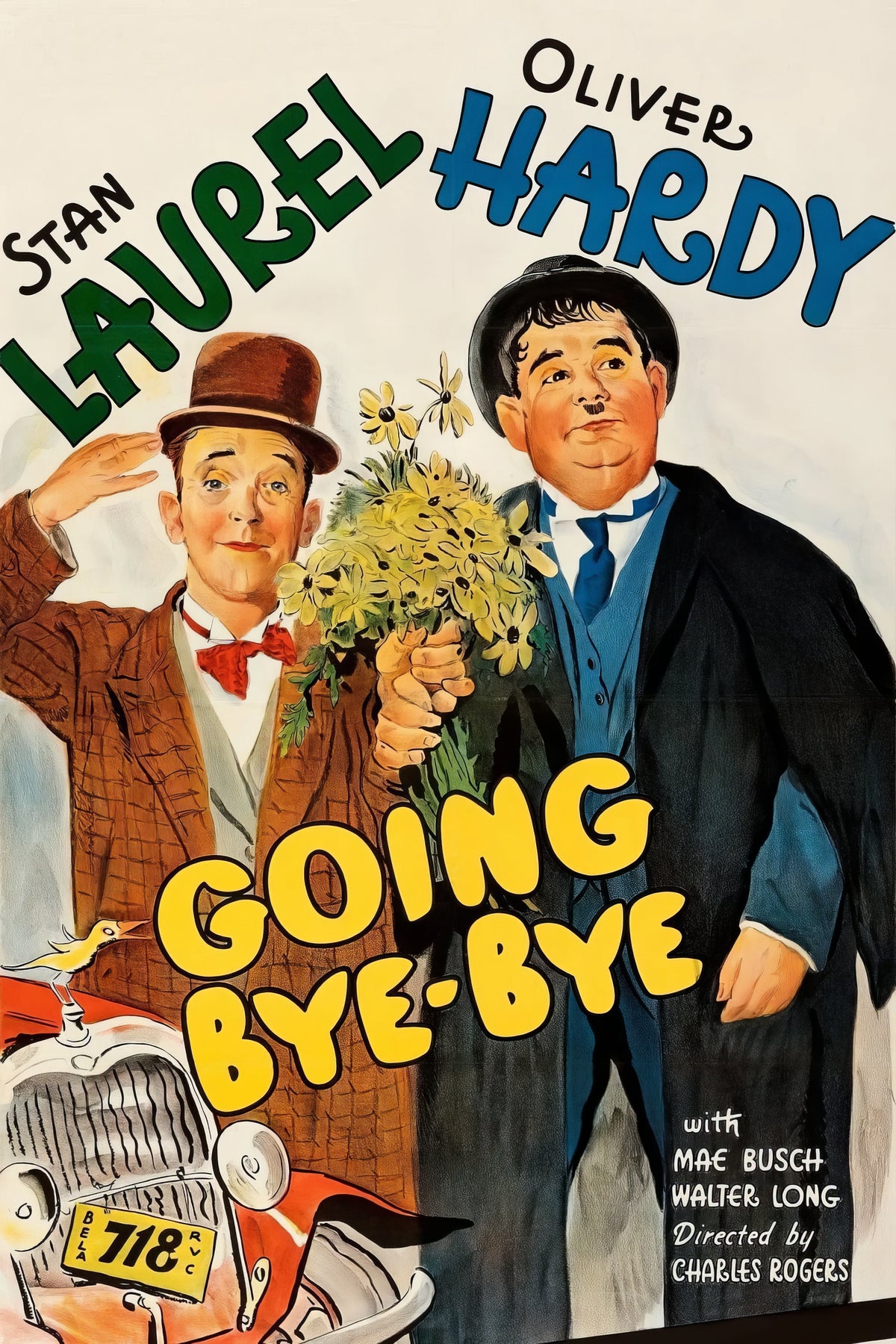 Going Bye-Bye! (1934) Film/Movie Premium Waterproof & Tear Resistant Posters