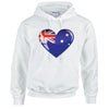 Australia Heart Unisex Cotton Hoodie 5 sizes 3 Colours Available Printed HD03