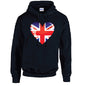British Heart Unisex Cotton Hoodie 5 sizes 3 Colours Available Printed HD04