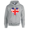 British Heart Unisex Cotton Hoodie 5 sizes 3 Colours Available Printed HD04