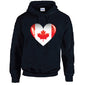 Canada Heart Unisex Cotton Hoodie 5 sizes 3 Colours Available Printed HD05