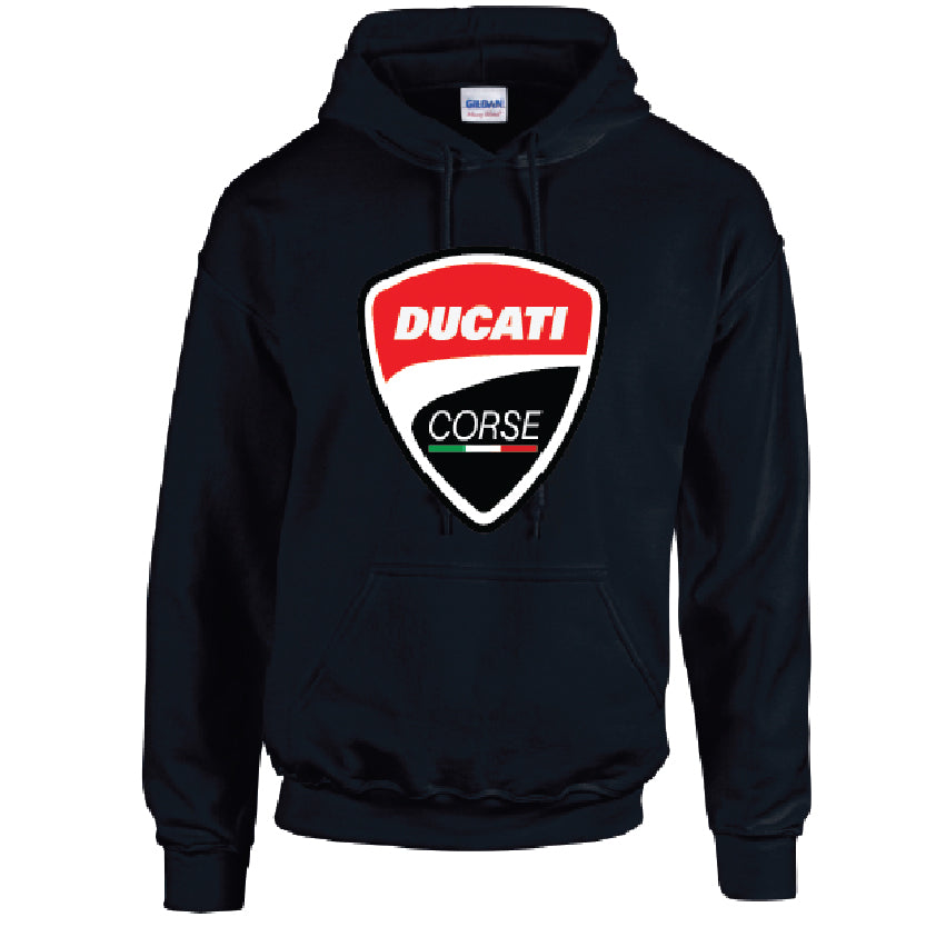 HD07 Ducati Corse Unisex Cotton Hoodie Various Sizes & Colours Available
