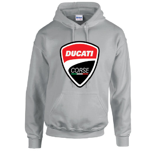 Ducati Corse Unisex Cotton Hoodie 5 sizes 3 Colours Available Printed HD07