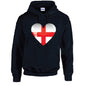 England Heart Unisex Cotton Hoodie 5 sizes 3 Colours Available Printed HD08