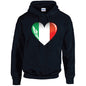 Italy Heart Unisex Cotton Hoodie 5 sizes 3 Colours Available Printed HD09