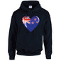 New Zealand Heart Unisex Cotton Hoodie 5 sizes 3 Colours Available Printed HD11