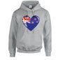 New Zealand Heart Unisex Cotton Hoodie 5 sizes 3 Colours Available Printed HD11
