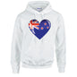 New Zealand Heart Unisex Cotton Hoodie 5 sizes 3 Colours Available Printed HD11