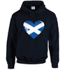 Scotland Heart Football Unisex Cotton Hoodie 5 Sizes 3 Colours Available printed HD13