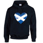 Scotland Heart Football Unisex Cotton Hoodie 5 Sizes 3 Colours Available printed HD13