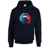 Blue and Red Lips Unisex Cotton Hoodie 8 sizes 3 Colours Available Printed HD15