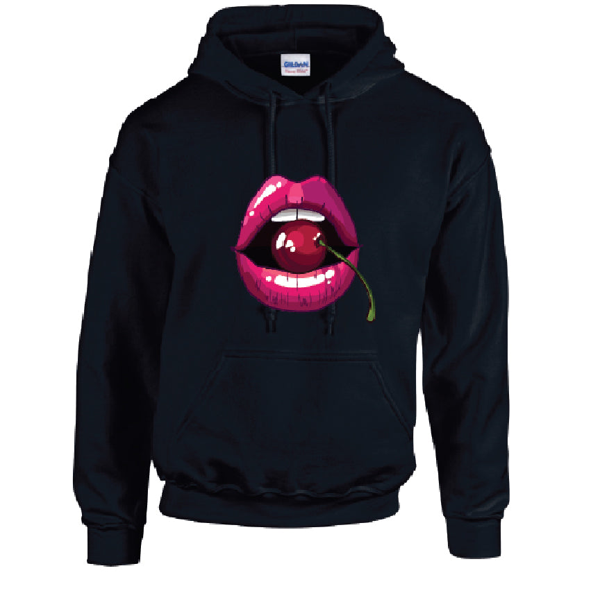 HD16 Cheery Lips Unisex Cotton Hoodie Various Sizes & Colours Available