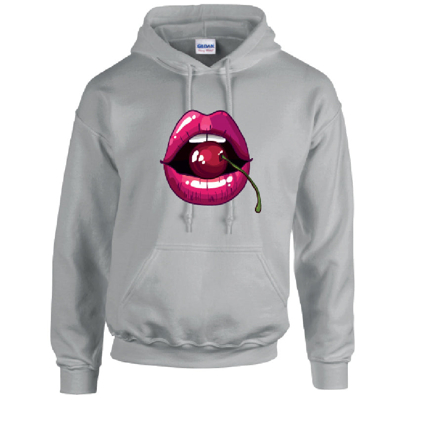 HD16 Cheery Lips Unisex Cotton Hoodie Various Sizes & Colours Available