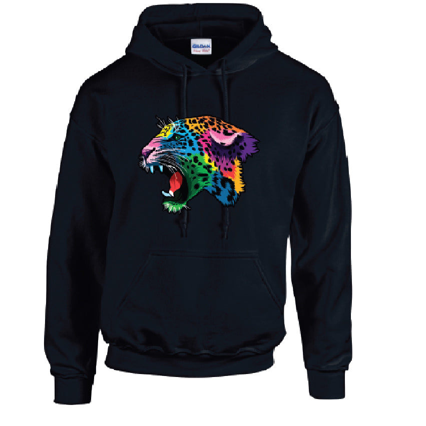 Leopard Animal Unisex Cotton Hoodie 5 sizes 3 Colours Available Printed HD17
