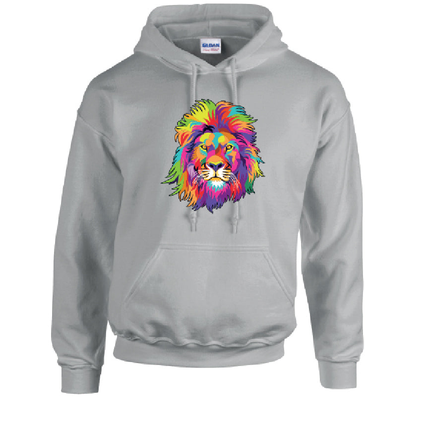 HD18 Lion Unisex Cotton Hoodie Various Sizes & Colours Available