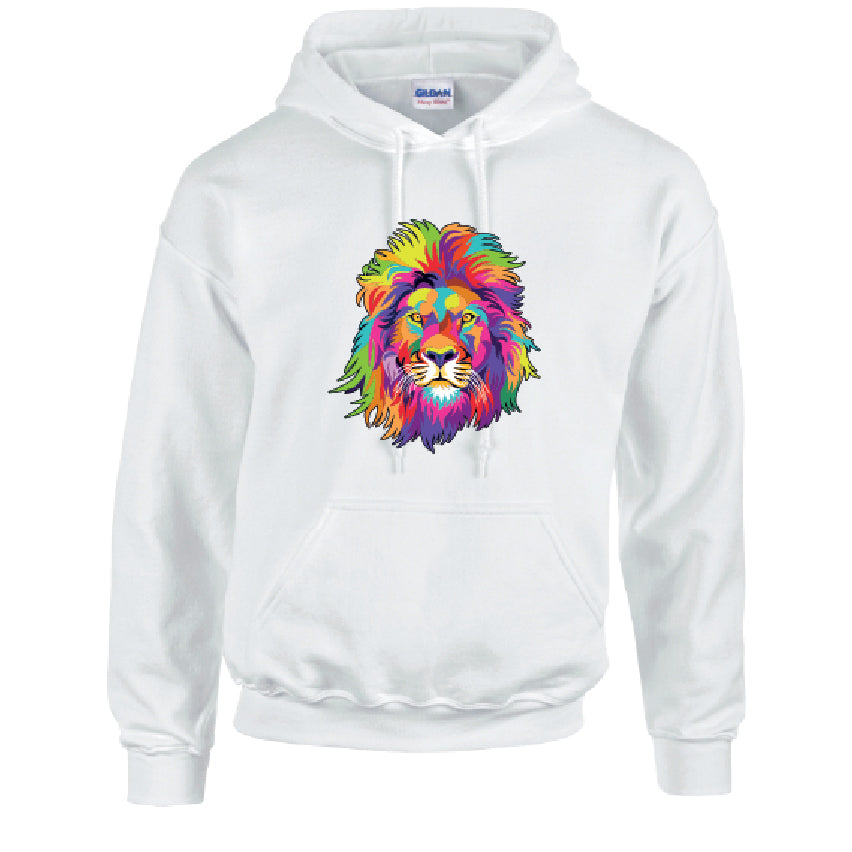 Lion Animal Unisex Cotton Hoodie 5 sizes 3 Colours Available Printed HD18