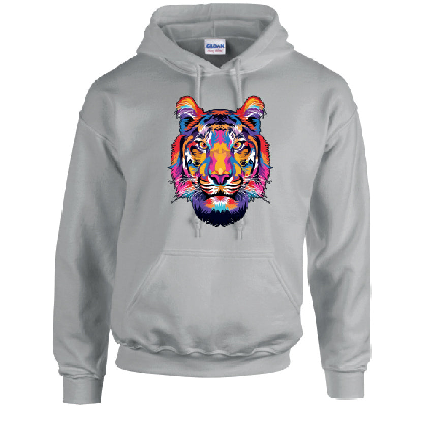 HD19 Tiger  Unisex Cotton Hoodie Various Sizes & Colours Available