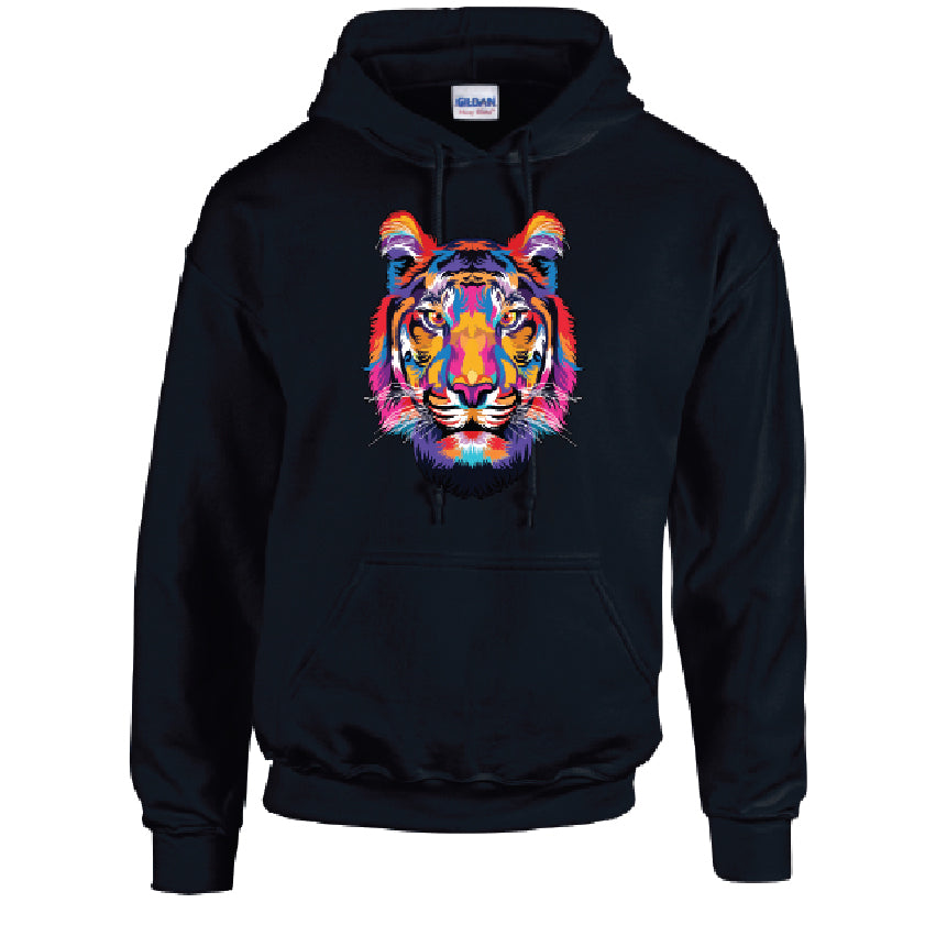 Tiger Animal Unisex Cotton Hoodie 5 sizes 3 Colours Available Printed HD19