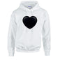 Black Heart Unisex Cotton Hoodie 5 sizes 3 Colours Available Printed HD22