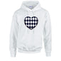 Black Harley Quinn Heart Unisex Cotton Hoodie 5 sizes 3 Colours Available Printed HD24