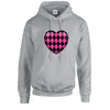 Pink Harley Quinn Heart Unisex Cotton Hoodie 5 sizes 3 Colours Available Printed HD26