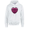 Pink Harley Quinn Heart Unisex Cotton Hoodie 5 sizes 3 Colours Available Printed HD26