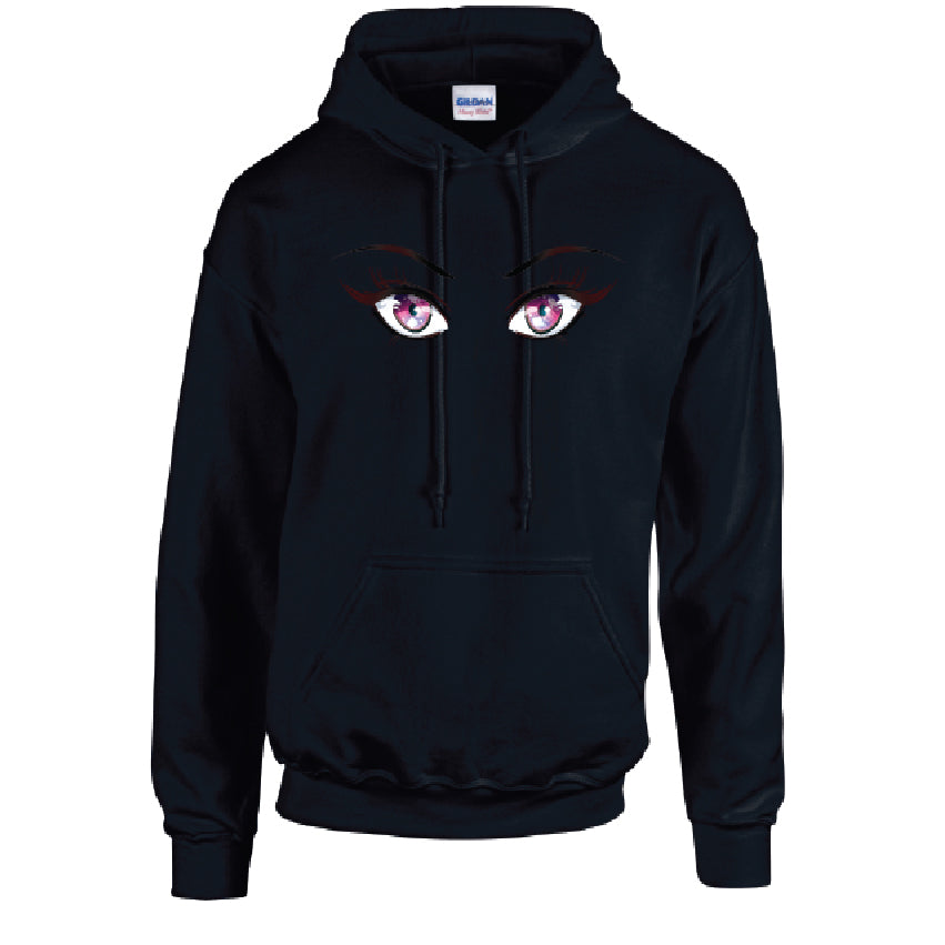 HD27 Pink Eyes Unisex Cotton Hoodie Various Sizes & Colours Available