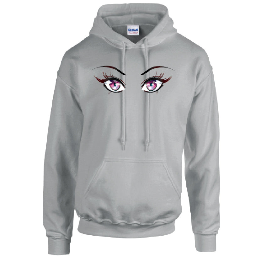 HD27 Pink Eyes Unisex Cotton Hoodie Various Sizes & Colours Available