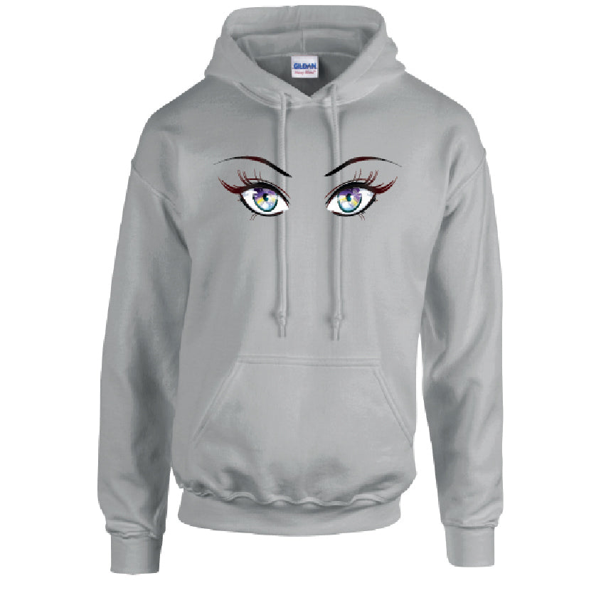 Rainbow Eyes Unisex Cotton Hoodie 5 Sizes 3 Colours Available Printed HD29