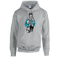 Blue Skater Girl Unisex Cotton Hoodie 5 Sizes 3 Colours Available Printed HD32