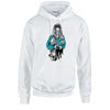 Blue Skater Girl Unisex Cotton Hoodie 5 Sizes 3 Colours Available Printed HD32