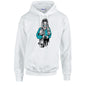 Blue Skater Girl Unisex Cotton Hoodie 5 Sizes 3 Colours Available Printed HD32