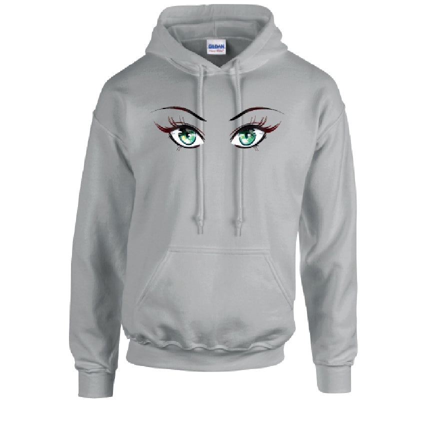 Green Eyes Unisex Cotton Hoodie 5 Sizes 3 Colours Available Printed HD32