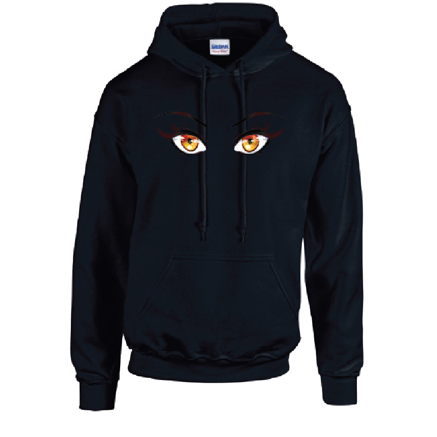 HD35 Orange Eyes Unisex Cotton Hoodie Various Sizes & Colours Available