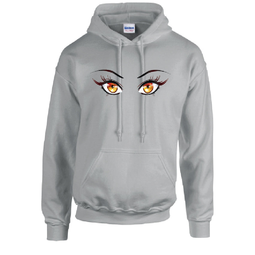 Orange Eyes Unisex Cotton Hoodie 5 Sizes 3 Colours Available Printed HD35
