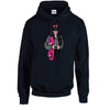 Pink Skater Girl Unisex Cotton Hoodie 5 Sizes 3 Colours Available Printed HD37